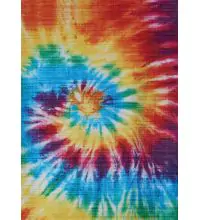 Couristan RAINBOW Digitally Printed 100% Polyester,Synthetic DANCING BEARS